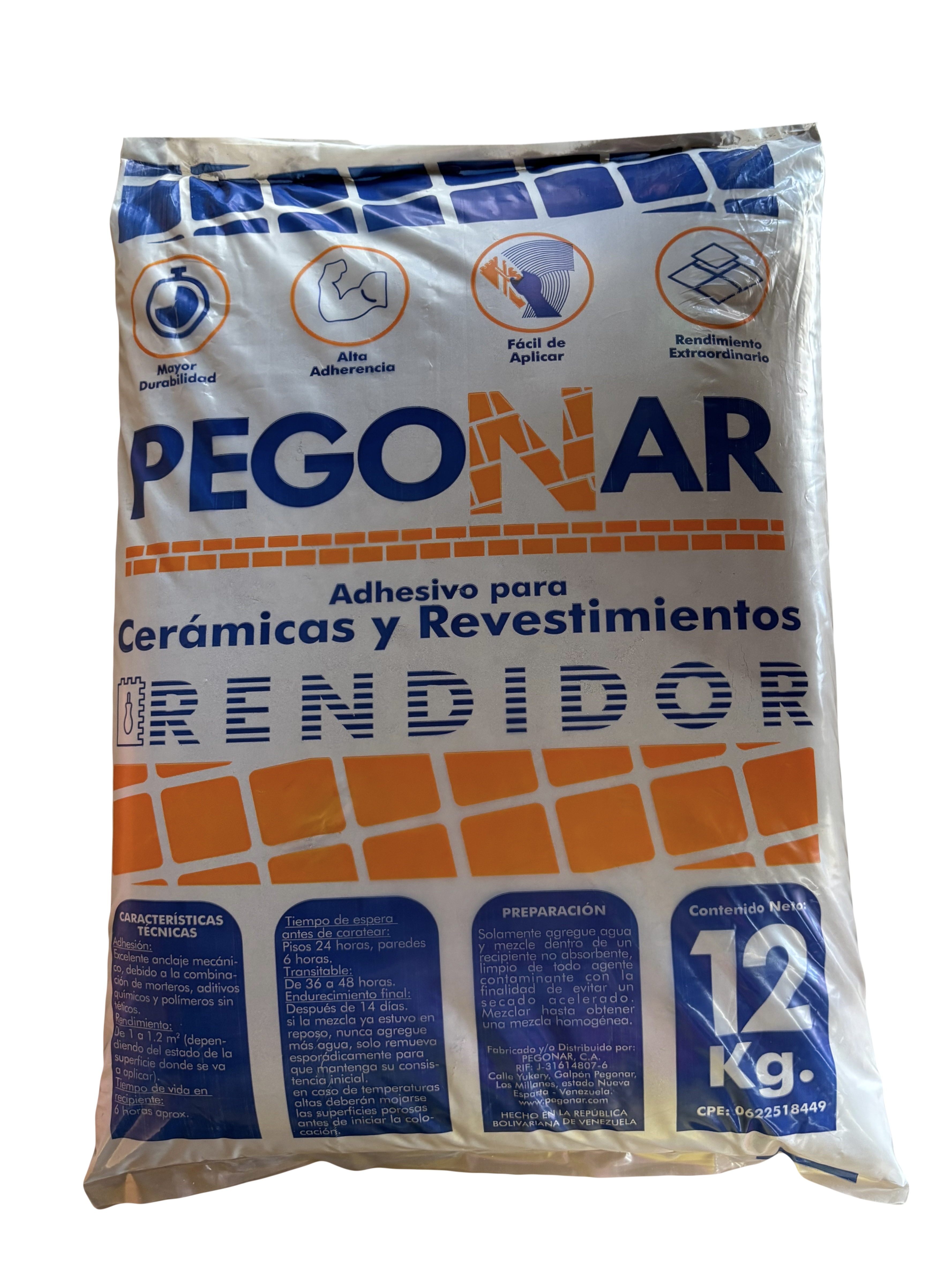 PEGO GRIS RENDIDOR 12 KG.